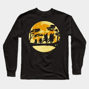 Dancing and Moon Walk Vintage Long Sleeve T-Shirt